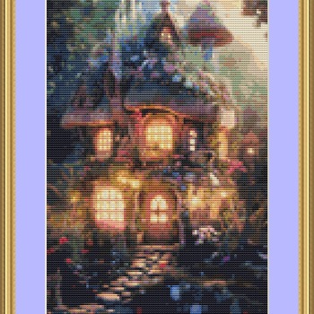 Fairytale House Cross Stitch Pattern