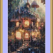 Fairytale House Cross Stitch Pattern