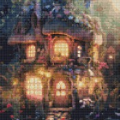 Fairytale House Cross Stitch Pattern