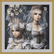 Fairytale Princesses Cross Stitch Pattern