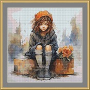 Flower Girl Cross Stitch Pattern