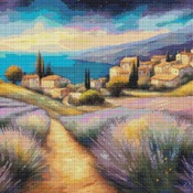 French Village Cross Stitch Pattern