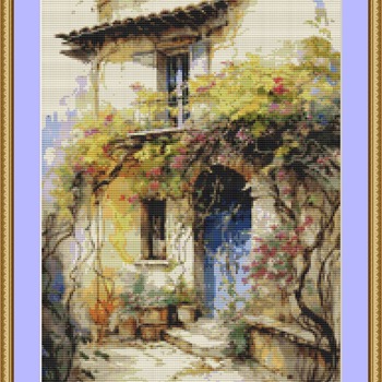 Front Door Cross Stitch Pattern