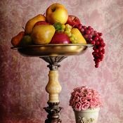 Fruit And Flowers Cross Stitch Pattern