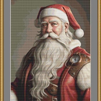 Funky Santa Cross Stitch Pattern