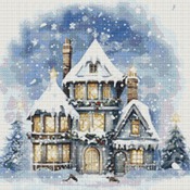 Gabled House Cross Stitch Pattern