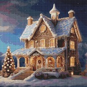 Gingerbread House Cross Stitch Pattern