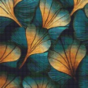 Gingko Leaves Cross Stitch Pattern