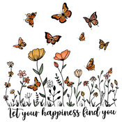 Happiness Cross Stitch Pattern