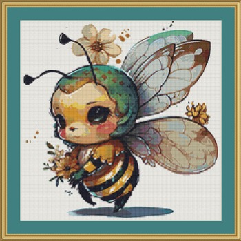 Honey Bee Cross Stitch Pattern