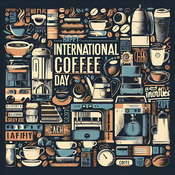 International Coffee Day Cross Stitch Pattern