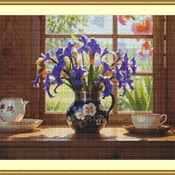 Irises Cross Stitch Pattern