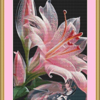 Jersey Lily Cross Stitch Pattern