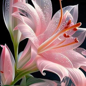 Jersey Lily Cross Stitch Pattern