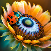 Ladybird Cross Stitch Pattern