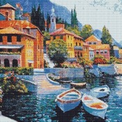 Lakeside Villa Cross Stitch Pattern