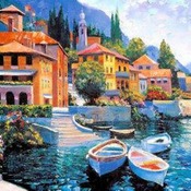 Lakeside Villa Cross Stitch Pattern