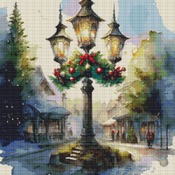 Lamp Post Cross Stitch Pattern