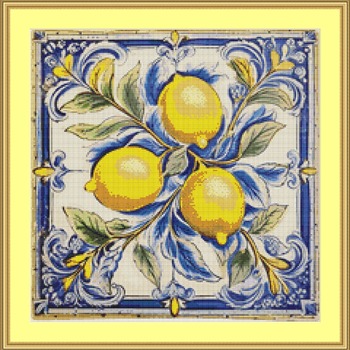 Lemons Cross Stitch Pattern