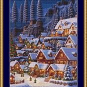 Magical Village Cross Stitch Pattern