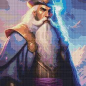 Magical Wizard Cross Stitch Pattern