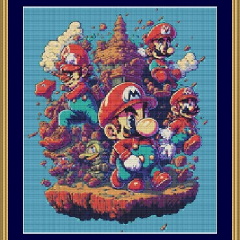 Mario Cross Stitch Pattern