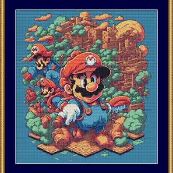 Mario II Cross Stitch Pattern