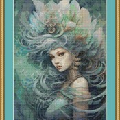 Mermaid Cross Stitch Pattern