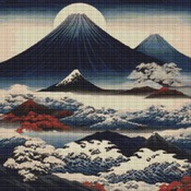 Mountains Cross Stitch Pattern