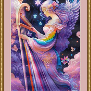 Musical Angel Cross Stitch Pattern