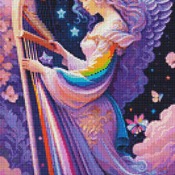 Musical Angel Cross Stitch Pattern