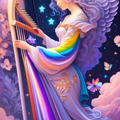 Musical Angel Cross Stitch Pattern