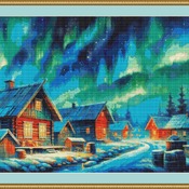 Northern Lights Cross Stitch Pattern