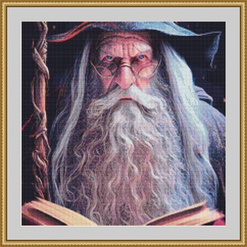 Old Wizard Cross Stitch Pattern