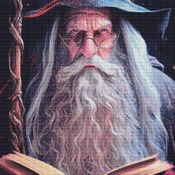 Old Wizard Cross Stitch Pattern