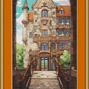 Palace Entrance Cross Stitch Pattern