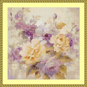 Pastel Colours Cross Stitch Pattern