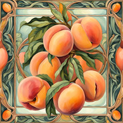 Peaches Cross Stitch Pattern