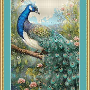 Peacock Cross Stitch Pattern