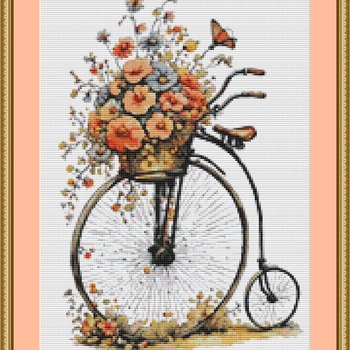 Penny Farthing Cross Stitch Pattern