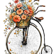 Penny Farthing Cross Stitch Pattern