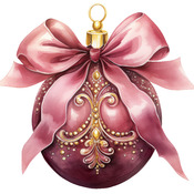 Pink Bauble Cross Stitch Pattern