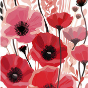 Poppies Cross Stitch Pattern