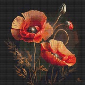 Pretty Poppies Cross Stitch Pattern