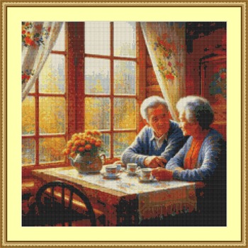 Quiet Cup Of Tea Cross Stitch Pattern