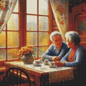 Quiet Cup Of Tea Cross Stitch Pattern