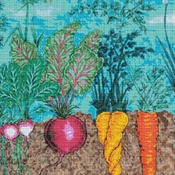 Root Vegetables Cross Stitch Pattern