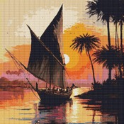 Sailing On The Nile Cross Stitch Pattern