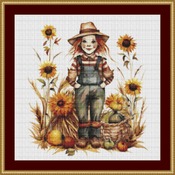 Scarecrow Cross Stitch Pattern