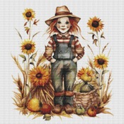 Scarecrow Cross Stitch Pattern